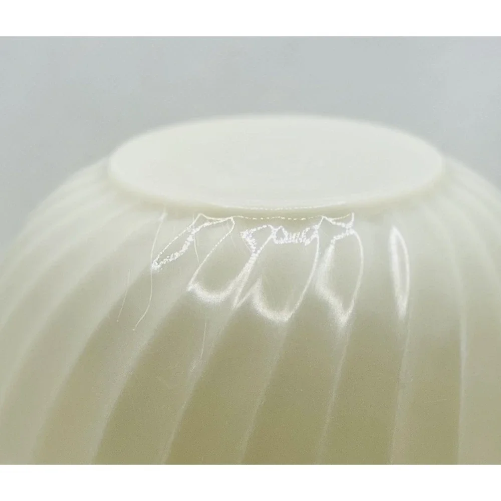 Vintage Fire King White Swirl Bowl 7